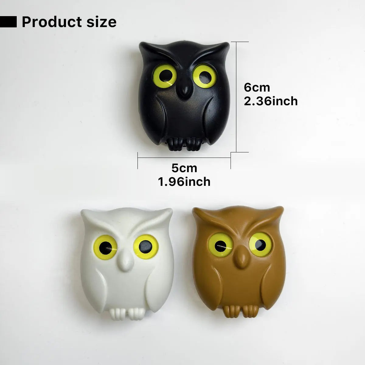 Owl Design Key Hook, Creative Key Holder, Magnetic Key Holder, Key Storage Hook, Home Decor for Living Room Bedroom Kitchen Bathroom