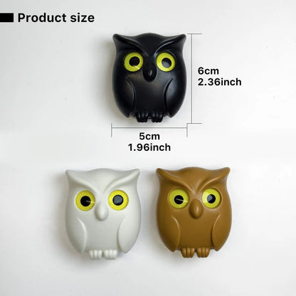 Owl Design Key Hook, Creative Key Holder, Magnetic Key Holder, Key Storage Hook, Home Decor for Living Room Bedroom Kitchen Bathroom