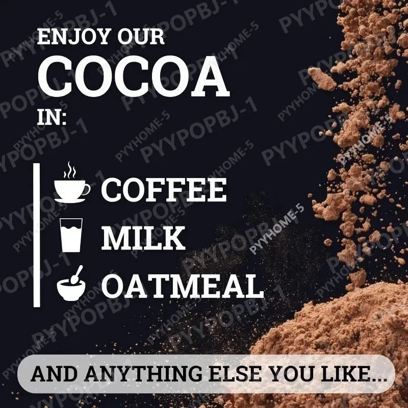 Sugar-Free Cocoa Powder Solid Beverage Contain 1200Mg Trace Elements with Milk Yogurt or Smoothies for Consumption