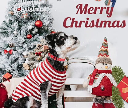Mihqy Christmas Dog Collar - Premium Adjustable Dog Collar for Small Medium Large Dogs (Christmas, S)