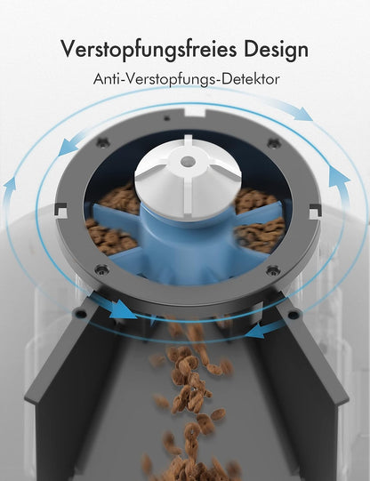 PETLIBRO Automatic Cat Feeder Dog Food Dispenser Auto Timer Pet Feeding Tray, Low Food & Motion & Sound Alerts, 4L Basic PLAF004