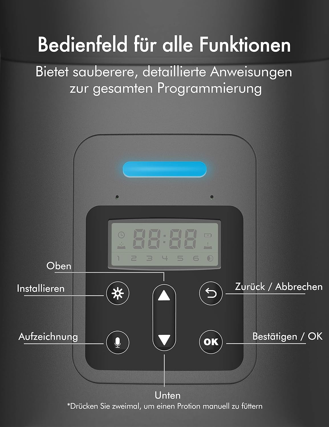 PETLIBRO Automatic Cat Feeder Dog Food Dispenser Auto Timer Pet Feeding Tray, Low Food & Motion & Sound Alerts, 4L Basic PLAF004