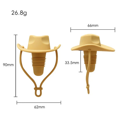 Creative Silicone Cowboy Hat Wine Cork Champagne Beer Bottle Stopper Beverage Leak-Proof Sealer Cap Plug Kitchen Bar Accessories