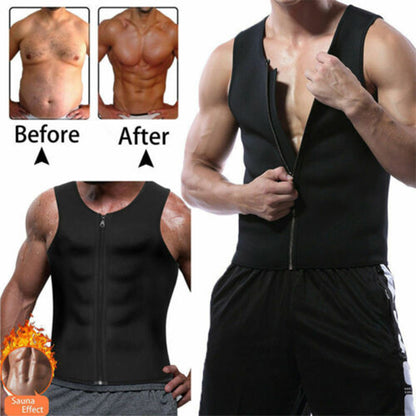Men's Neoprene Waist Trainer Vest for Weight Loss