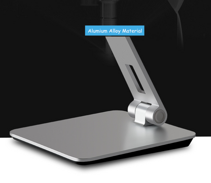 Adjustable Aluminum Desktop Stand for Tablets and Phones