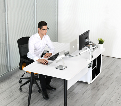 Adjustable Aluminum Desktop Stand for Tablets and Phones