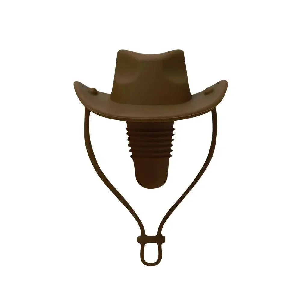 Creative Silicone Cowboy Hat Wine Cork Champagne Beer Bottle Stopper Beverage Leak-Proof Sealer Cap Plug Kitchen Bar Accessories