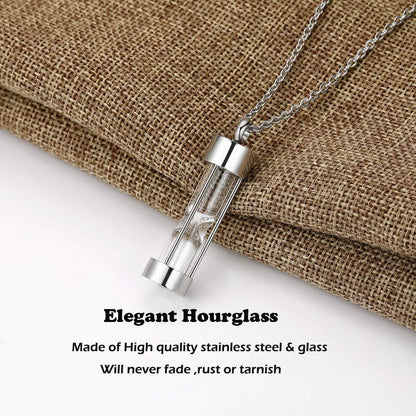 Eternal M. Minilist Bar Cremation Jewelry for Ashes Stainless Steel Urn Necklace for Human Ashes Silver/Rose Gold/Black