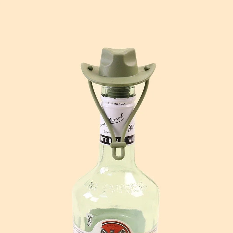 Creative Silicone Cowboy Hat Wine Cork Champagne Beer Bottle Stopper Beverage Leak-Proof Sealer Cap Plug Kitchen Bar Accessories