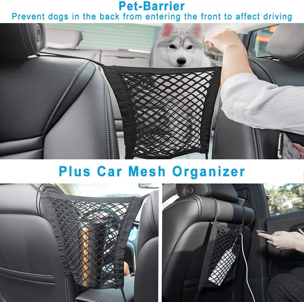 Bark Lover Dog Car Seat Cover for Back Seat Waterproof Backseat Protector, Nonslip Rear Seat Cover for Kids,Universal Size Fits Cars Trucks Suvs (Beige)