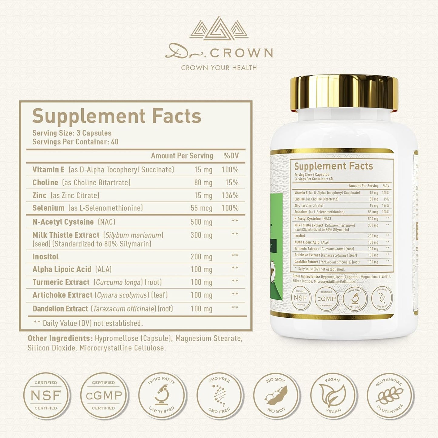 Liver Cleanse Detox & Repair -Milk Thistle Supplement,80% Silymarin, with N-Acetyl Cysteine(Nac), Artichoke, Turmeric & Dandelion for Liver & Antioxidant Support, All-Natural, Gluten Free, Non-Gmo